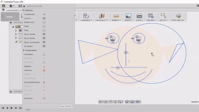 All Sketch Tools- Mechatheart Fusion 360 Tutorials смотреть онлайн