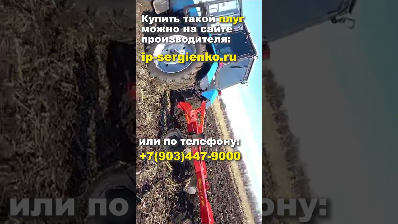беларус пашет сам с плугом ПС 3/35. Видео от подписчика #shorts #трактор #плуг #мтз #пахота смотреть онлайн