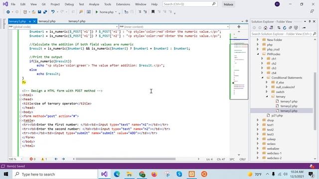 php ternary operator смотреть онлайн
