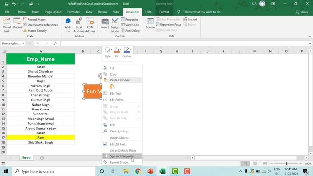 Handling Failed Find & Case Sensitive Searches - Find Method | Excel VBA Tutorial in Hindi смотреть онлайн