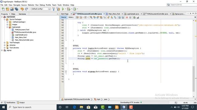 Javafx with SQLite database part 2 database coding смотреть онлайн