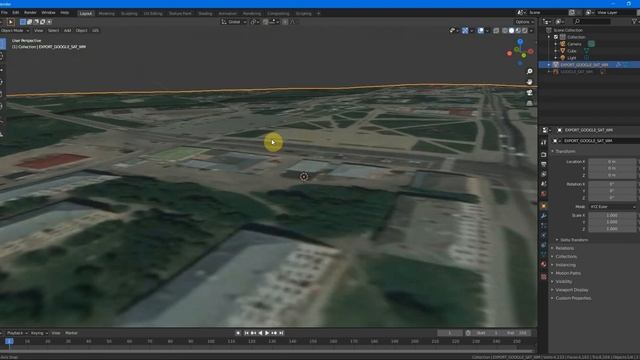 Blender GIS: выгружаем рельеф и здания (OSM) с помощью бесплатного дополнения смотреть онлайн