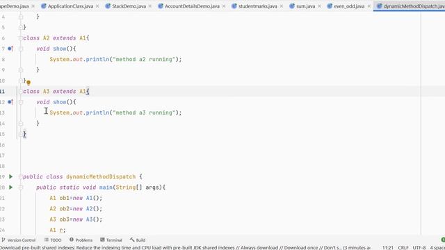 dynamic method dispatch| java tutorial | VuzzaRe смотреть онлайн
