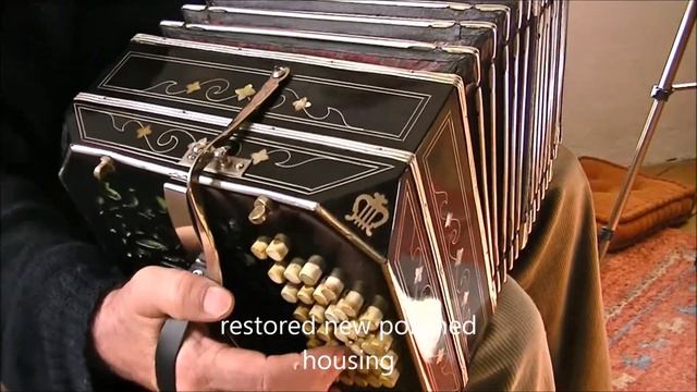 AA 'Campo' bandoneon negro 3/4 MOP Art Deco for sale AA Prod.no.103812 смотреть онлайн