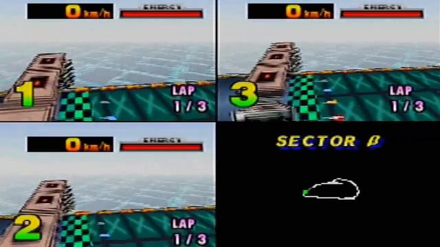 ABM: F-Zero X N64 (3 Players Match) Gameplay HD смотреть онлайн