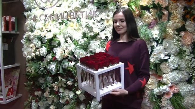 25 красных кенийских роз в пробирках смотреть онлайн