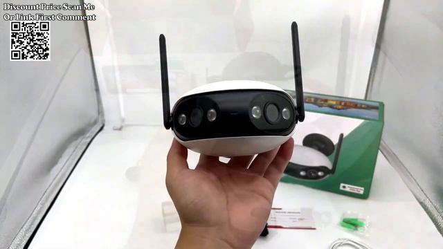 HAMROLTE Wifi IP Camera 8MP 4K Dual Lens wide angle Review Aliexpress смотреть онлайн
