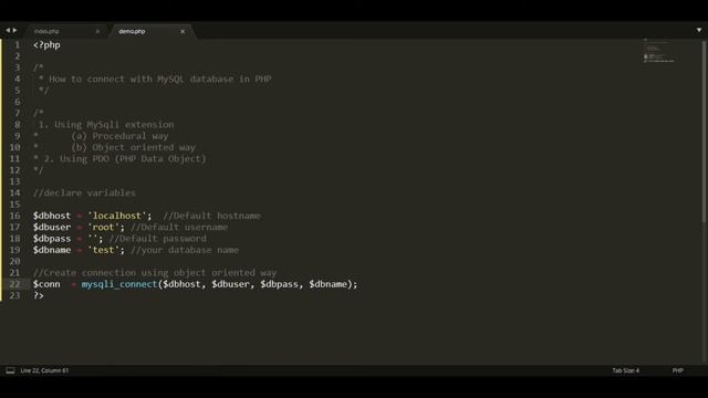 Connecting PHP with MYSQL Database | PHP Tutorials смотреть онлайн