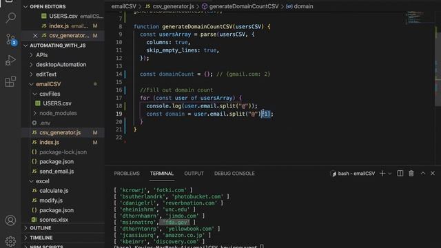 Automating with Javascript #11 - Sending Emails and Working with CSVs Part 1 смотреть онлайн