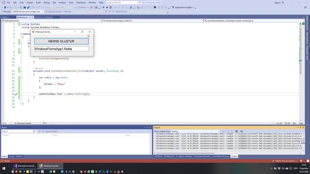 [C# ile NDP] ToString Metodunu override Etmek смотреть онлайн