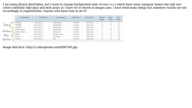 How to highlight rows which have same data in jQuery dataTables? смотреть онлайн