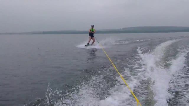 Челябинск Шершнёвское вдхр. Solar-350 Suzuki 9,9 вейкборд смотреть онлайн