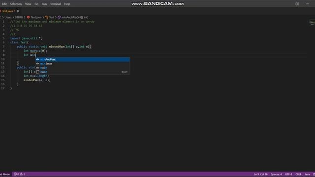 Find the maximum and minimum element in an array in java. google Facebook Amazon interview Question смотреть онлайн