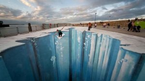 Крутые 3D рисунки на асфальте