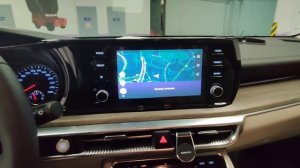 Яндекс Навигатор и другие приложения на штатном мониторе KIA K5