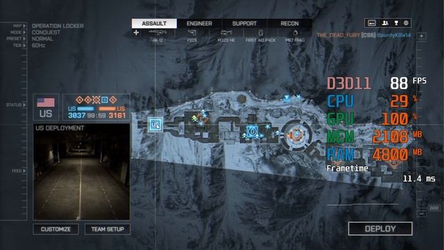 AMD Radeon RX 570 -- AMD Ryzen 5 2600 -- Battlefield 4 BF4 FPS Test Operation Locker смотреть онлайн