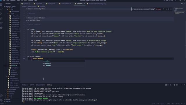 SLASH COMMANDS! || DiSKy Skript Tutorial | The Iron Moo смотреть онлайн