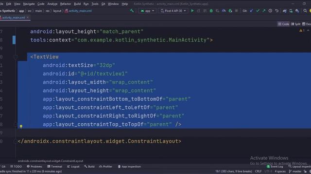 ANDROID - KOTLIN SYNTHETIC TUTORIAL || IN KOTLIN смотреть онлайн