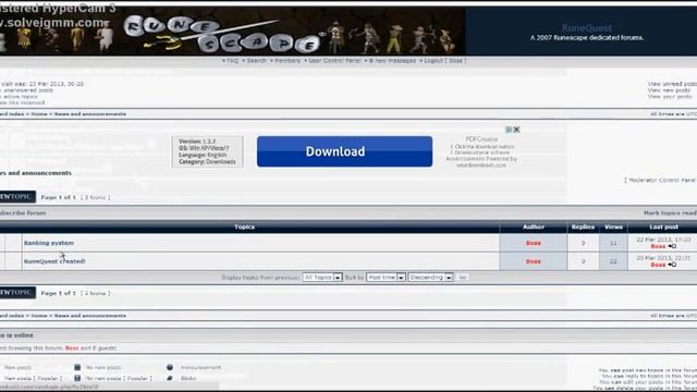 New Runescape Fansite/Forums 2013 ! смотреть онлайн