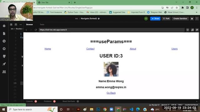 day 16 #useParams #react #coding смотреть онлайн