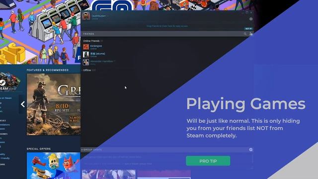 How To Appear Offline on Steam /// Friends Can't See You смотреть онлайн