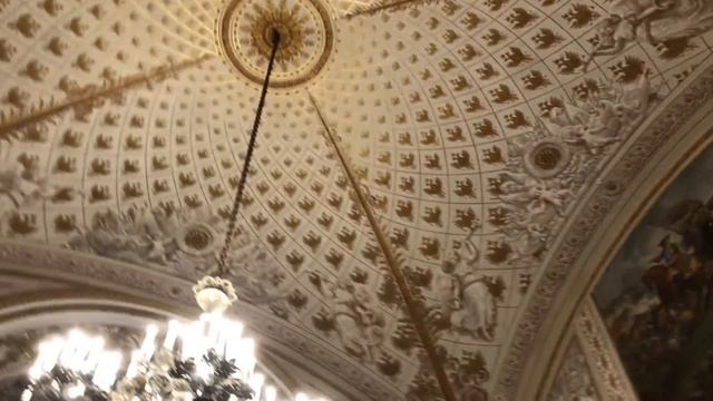 Экскурсия в Санкт-Петербург. Осмотр залов Эрмитажа. Тронный зал. Посещение в 2018 смотреть онлайн