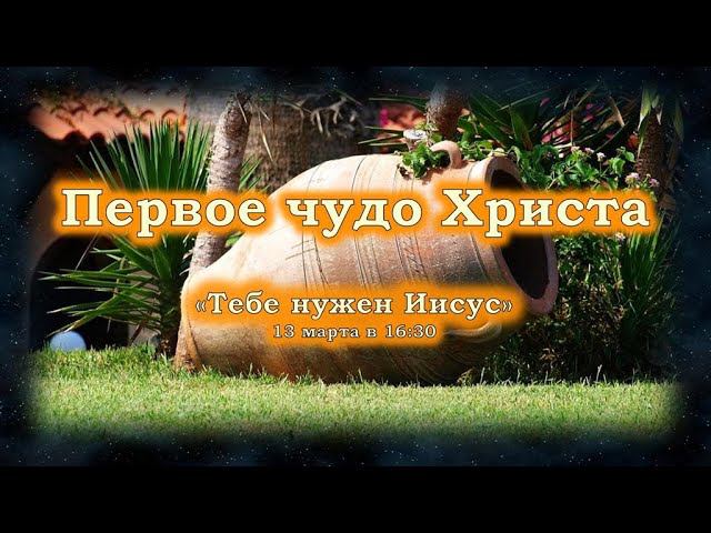 Первое чудо Христа  Программа Тебе нужен Иисус  Христианские Проповеди  Вельгоша И.И.