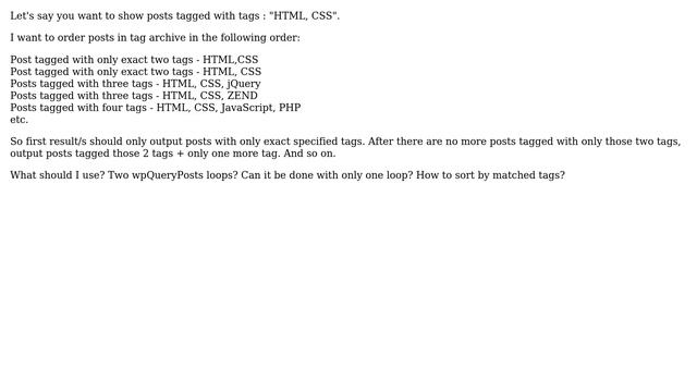 Wordpress: Post order by selected tags смотреть онлайн