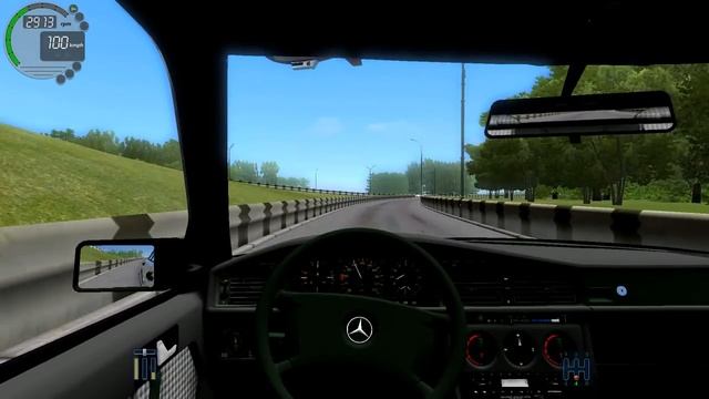 City Car Driving 1.5.4 Mercedes 190 TD 2.5 [G27] смотреть онлайн