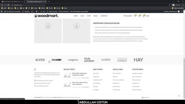 Woodmart HTML Blocks Kullanımı - 2021 WordPress ile E-ticaret Sitesi - Woodmart Teması смотреть онлайн