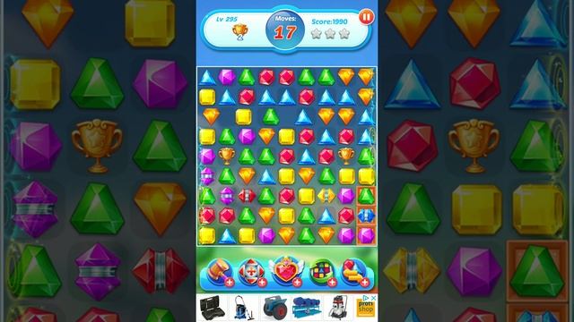 Jewel Crush ? - Jewels & Gems Match 3 Legend 2020 Level 295 ⭐⭐⭐ no Booster ? Android Gameplay ✅ смотреть онлайн