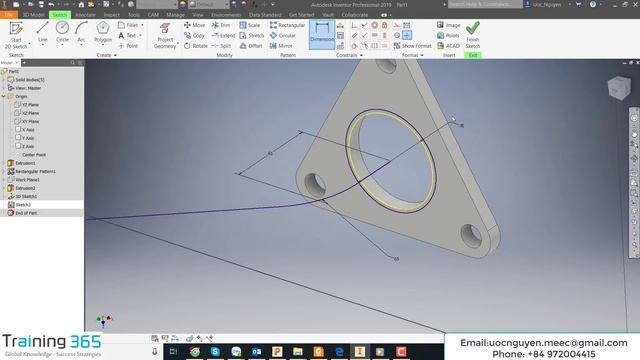 Inventor 2019 Tutorial 6 | Exhaust Manifold смотреть онлайн