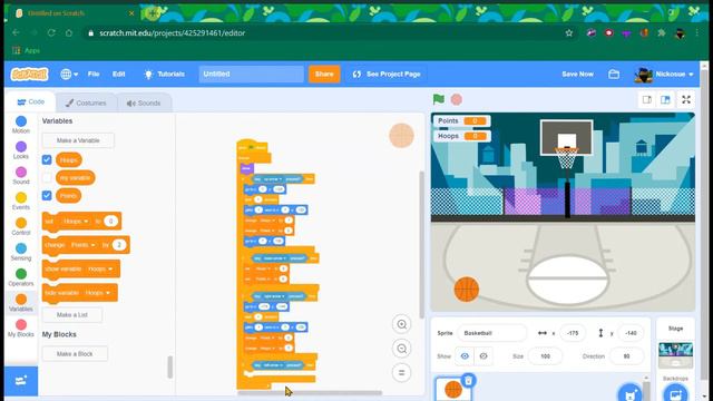 How To Make A Basketball Game On Scratch смотреть онлайн