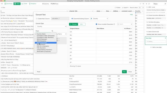 Data Wrangling: Convert Country Name & Code смотреть онлайн