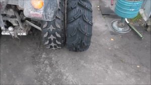 Меняю резину сток-Wanda на Maxxis Zilla 27 квадрик Stels  600 Leopard