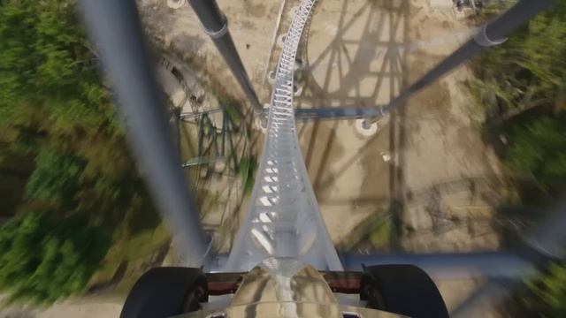 Maxx Force front seat on-ride POV Six Flags Great America смотреть онлайн