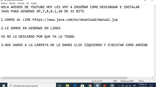 como descargar e instalar java para windows xp,8,8.1,10 de 32 bits смотреть онлайн