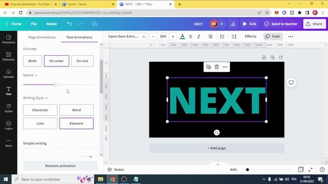 How to Fade Text In using canva animation смотреть онлайн
