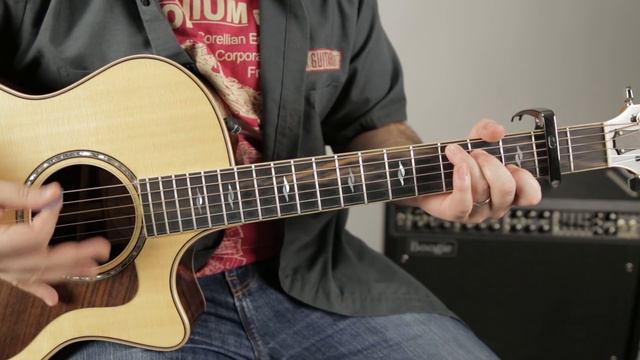 Taylor Swift Love Story Acoustic Guitar Lesson + Tutorial смотреть онлайн