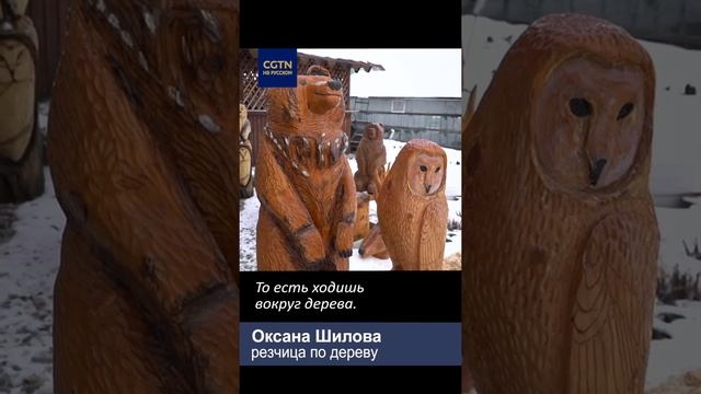 Жительница Первоуральска с помощью бензопилы создает удивительные скульптуры из дерева. #ЛюдиДела45 смотреть онлайн