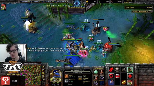 WARCRAFT 3 REFORGED: VITÓRIA ESTÚPIDA NO ROYALE!!!!! Battle Royale WC3 remaster custom смотреть онлайн