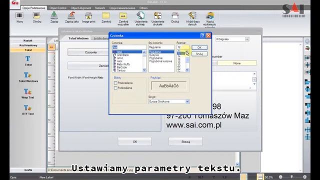 Projektowanie wszywek w GoLabel SAI смотреть онлайн