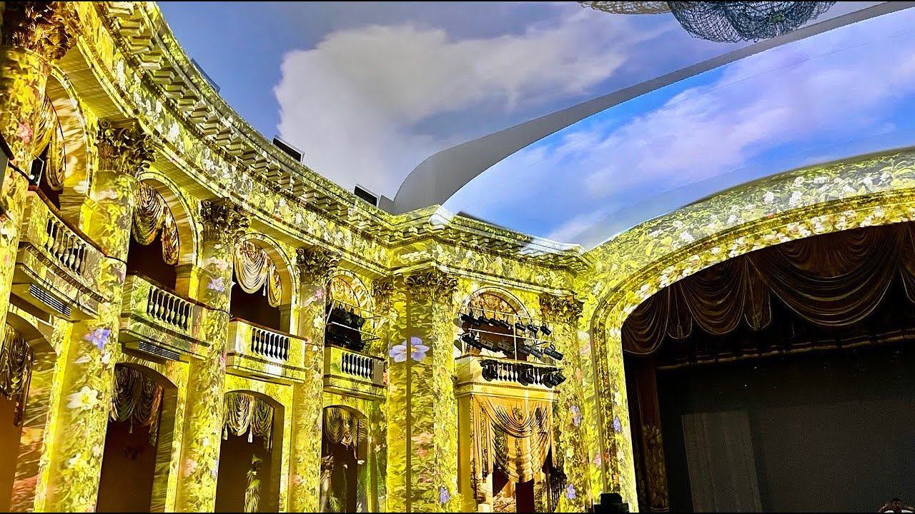 Интерьерный 3D mapping. Зимний театр. г. Сочи. Проекция 240 градусов + потолок. смотреть онлайн
