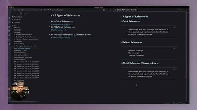 Roam vs. Obsidian: Block Reference Comparison смотреть онлайн