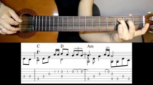 Deep Purple   Soldier Of Fortune   Простой вариант для гитары + разбор