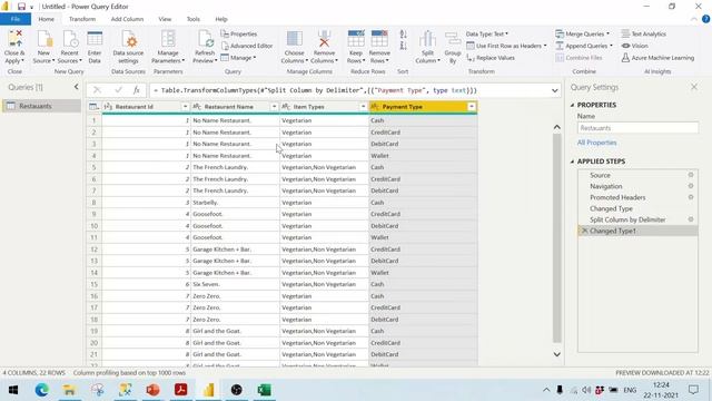 Split Column By Rows using Delimiter in Power BI смотреть онлайн