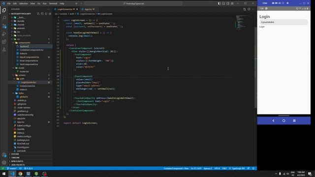 3. React Native Authentication - Login - Create user with email and password смотреть онлайн