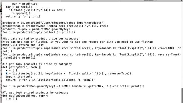 Hadoop Certification - CCA - Pyspark - Sorting and Ranking by key using groupByKey смотреть онлайн