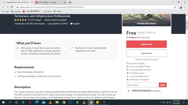 Free online Autocad course | autocad online course with certificate | free civil engineering course смотреть онлайн