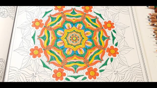 Coloring Book Flowers Mandalas книжка-раскраска تلوين Mandalas للمتعة